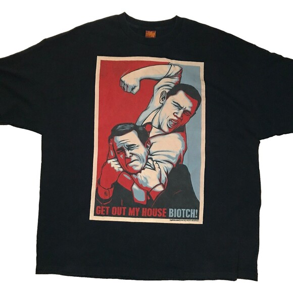 Vintage Y2K OG Abel Obama and Bush T Shirt 3XL - Picture 1 of 4